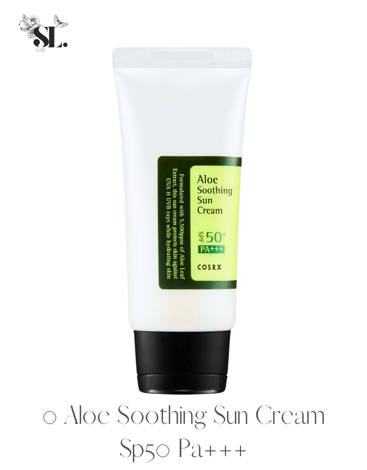 COSRX Aloe Soothing Sun Cream Sp50 Pa+++ 50Ml