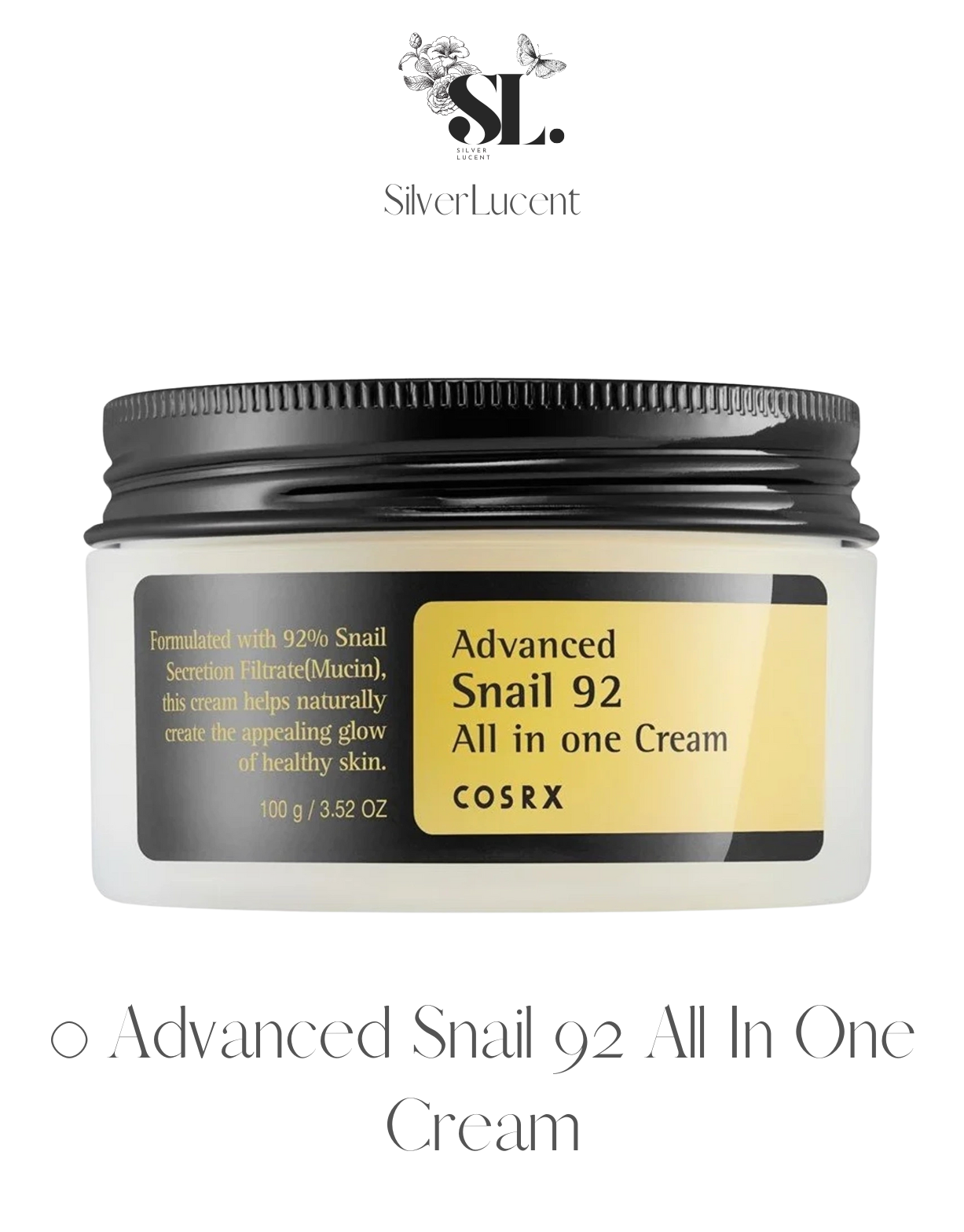 COSRX Advanced Snail 92 All In One Cream 100g