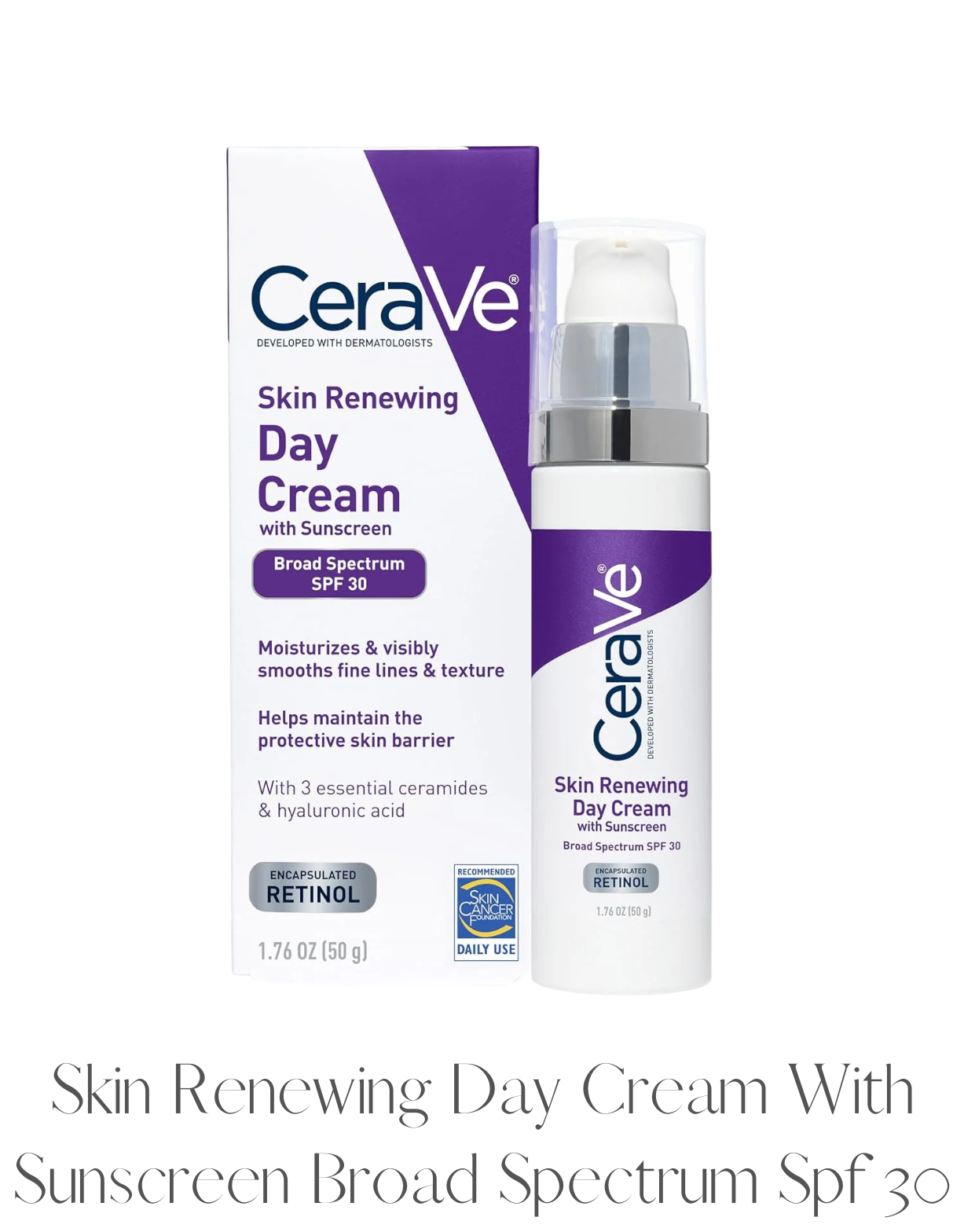 Skin Renewing Day Cream With Sunscreen Broad Spectrum Spf 30