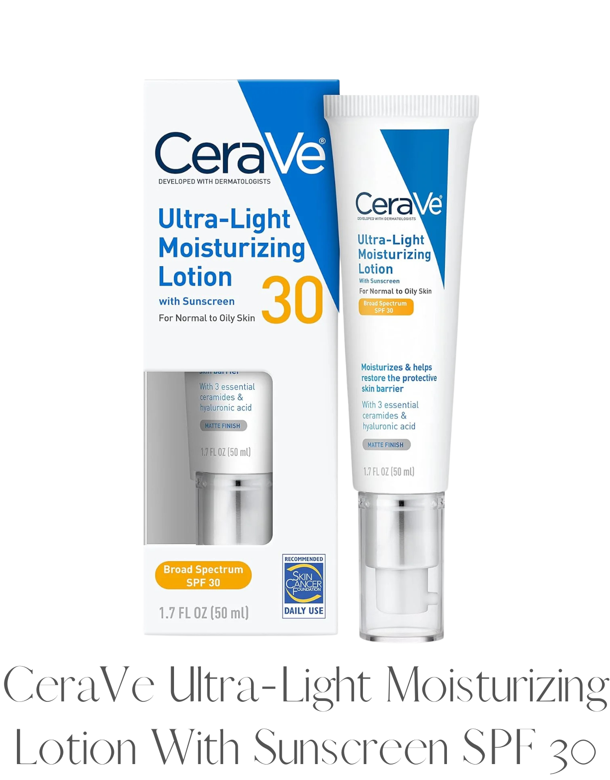 CeraVe Ultra-Light Moisturizing Lotion With Sunscreen SPF 30